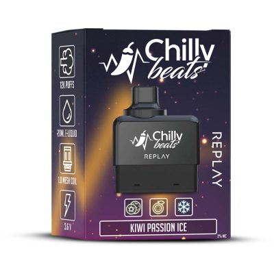 CHILLY BEATS REPLAY REFILL 12K BOX KIWI PASSION ICE