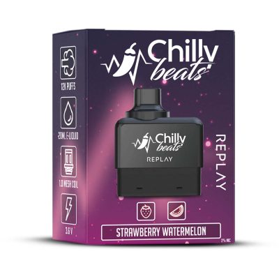 CHILLY BEATS REPLAY REFILL 12K BOX STRAWBERRY WATERMELON