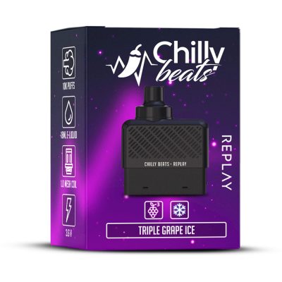 CHILLY BEATS REPLAY REFILL TRIPLE GRAPE ICE1